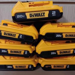 Dewalt New 2ah Battery 20v $45 Each One Nuevos 