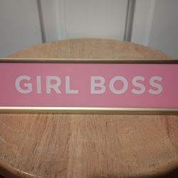 Paper Riot CO. Desk Plaque Pink Girl Boss 