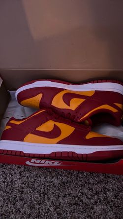 Nike Dunk Low Sneakers Red Gold