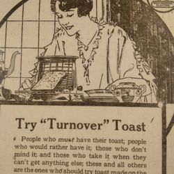 Vintage 1930's Westinghouse Toaster Ad