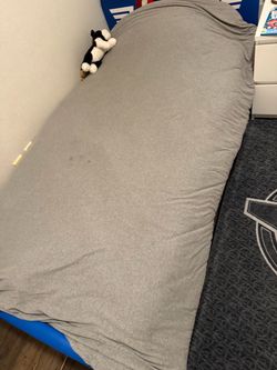 Pottery Barn Grey Tshirt Jersey Twin Duvet Cover