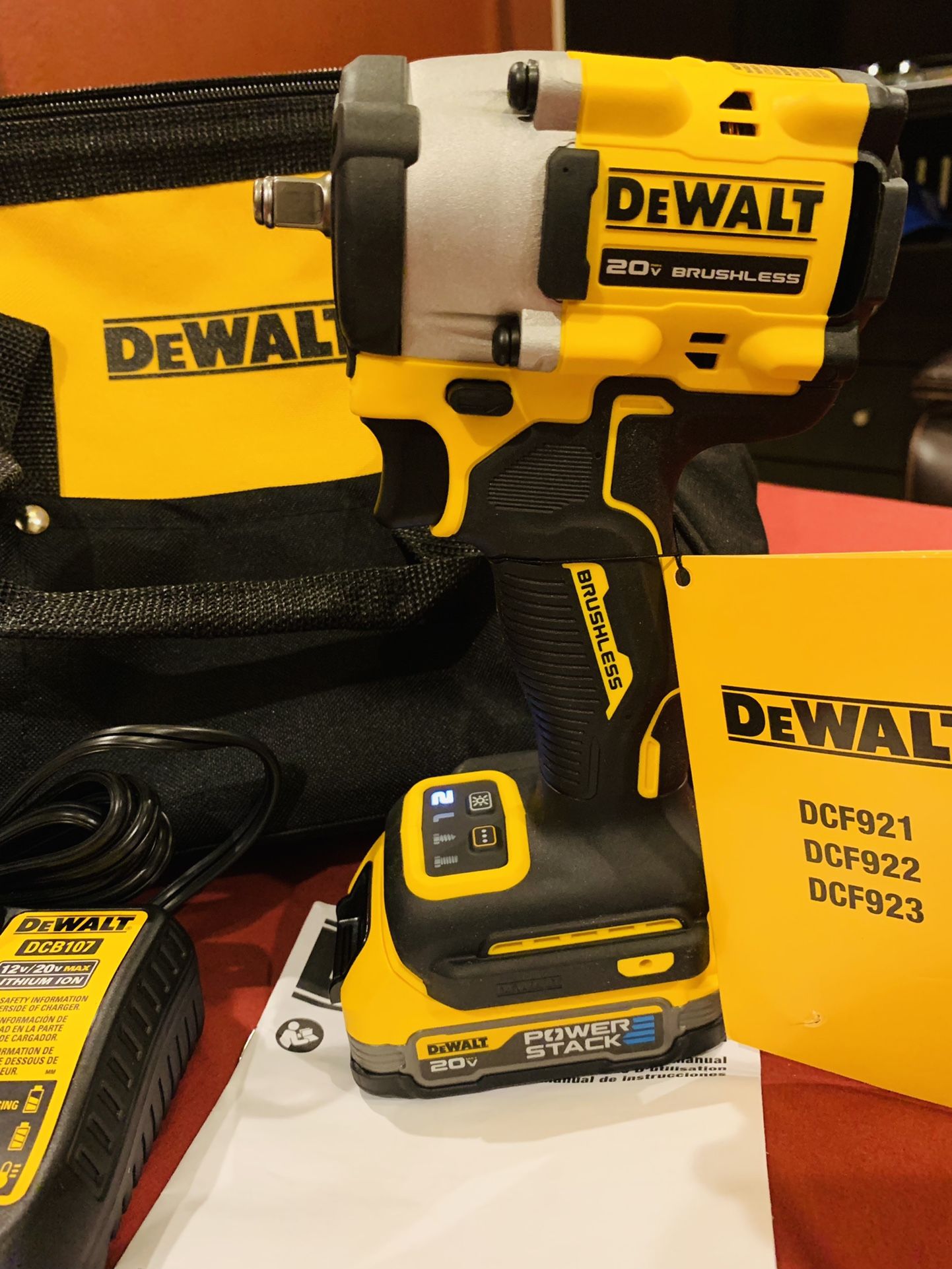 Dewalt 3/8 Brushless Impact 450lb Torque With Powerstack Battery New $270 Firm