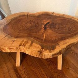 Live Edge Pecan Coffee Table