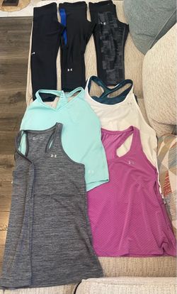 Under Armour women’s leggings and Tops