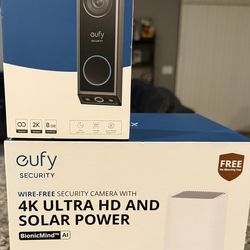 Eufy Security Camera Bundle – Doorbell + 2 Solar 4K Cameras (No Monthly Fees)