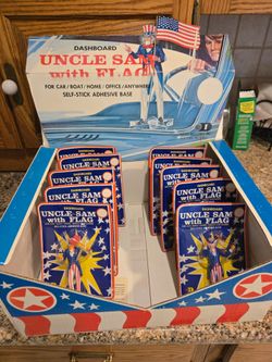 Vintage 1976 uncle sam figures store display