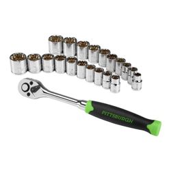 PITTSBURGH 3/8 in. Drive SAE and Metric High-Visibility Socket Set, 21-Piece
Add to ListThis high-visibility 3/8 in. socket set has easy-to-read marki
