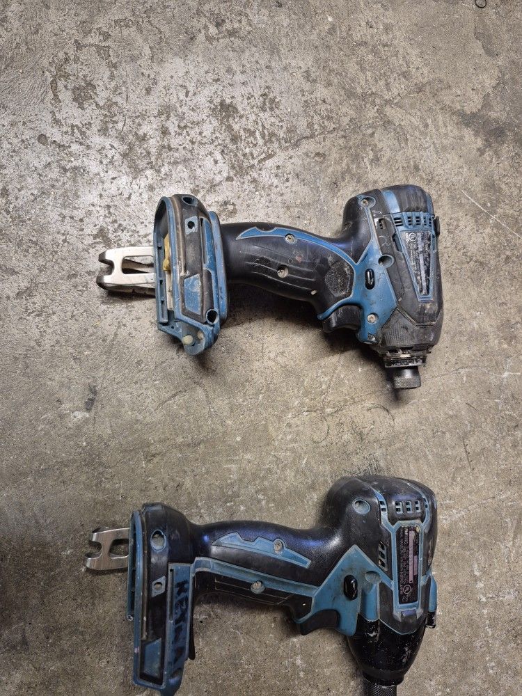 2 Makita 18 Volts Impact Drills For Sale Works Great