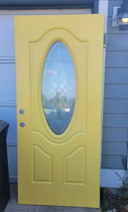 Exterior Door with Glass Insert