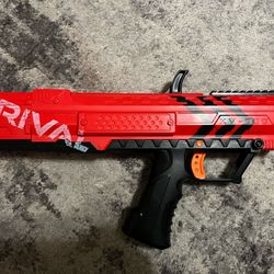 Nerf Rival Apollo Xv-700 Team Red Toy Blaster With 6 Ball Dart Rounds 