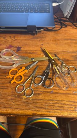scissors set with case