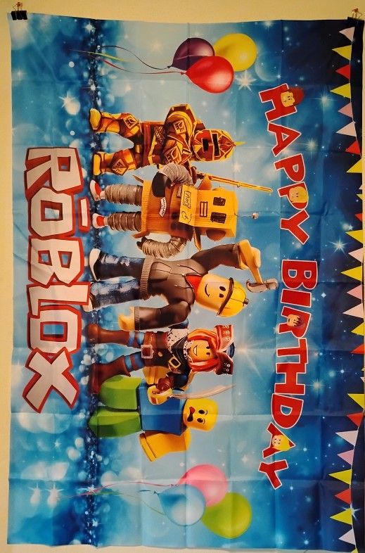 Happy birthday Roblox Banner 3 x 5 Ft NEW