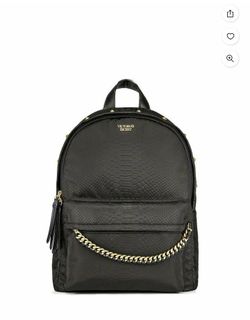 Victoria Secret Black Tassel And Chain Backpack Purse-$5