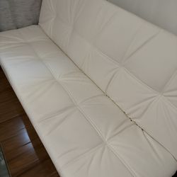 White Leather Couch