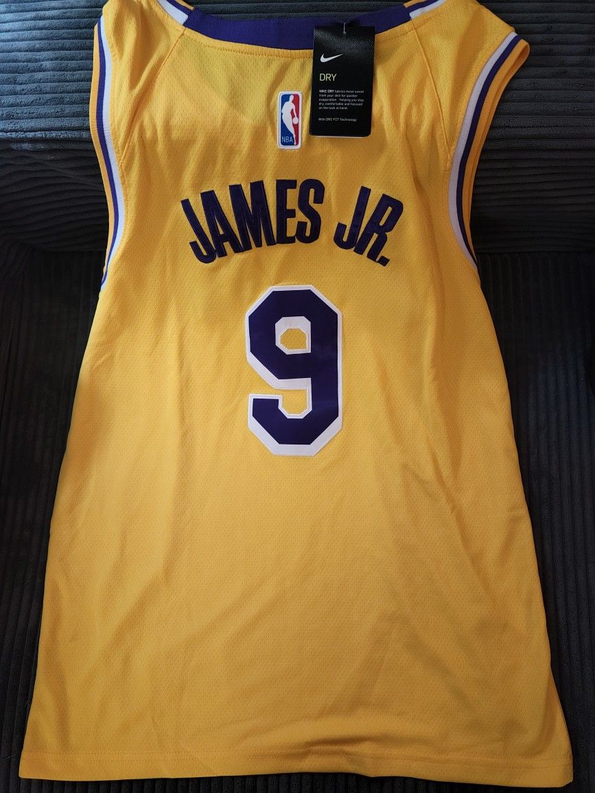Bronny James NBA Gold Lakers Jersey Sz M