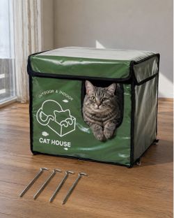 New Waterproof Insulated Outdoor Cat House