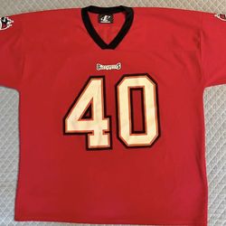 Vintage Tampa Bay Buccaneers #40 Mike Alstott Jersey – Logo Athletic