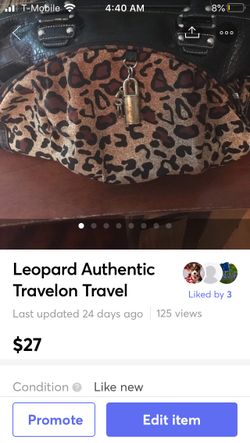 Leopard Authentic Travelon Travel