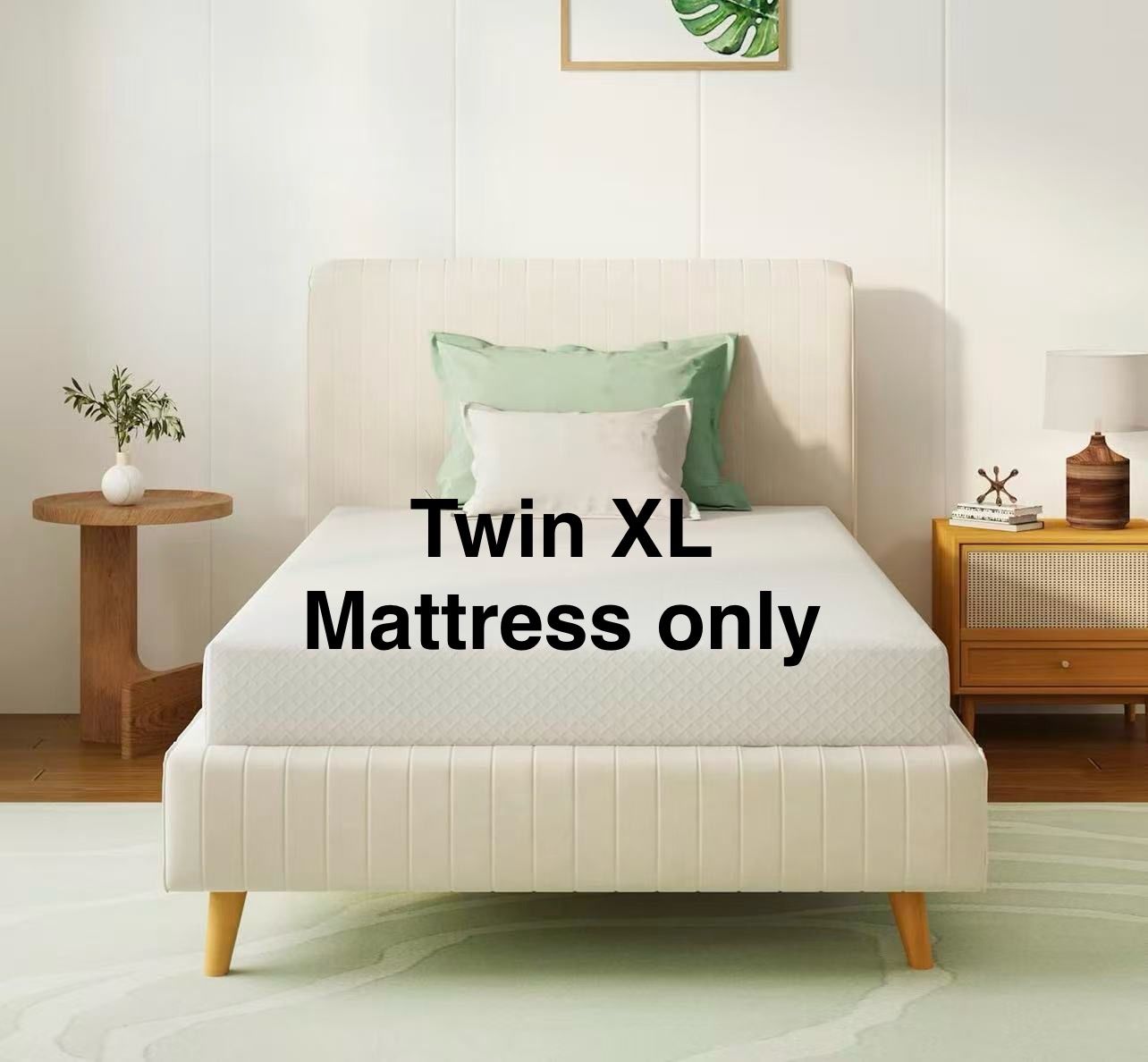 ✌️ Twin XL Mattress 6 Inch Green Tea Memory Foam Mattress for Cool Sleep & Pressure Relief, Medium Feel Support,Fiberglass Free, Bed in a Box