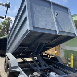 Scissor Lift Dump Trailer 