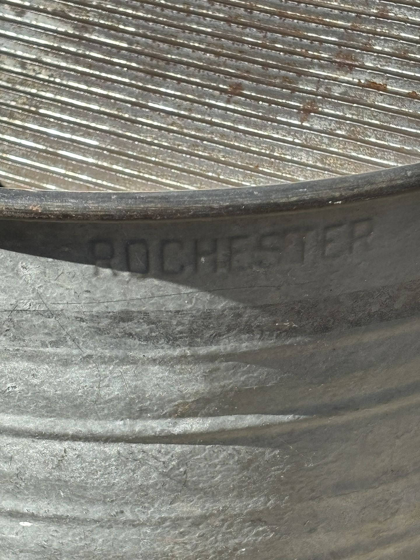 Antique wash tub and wash board 