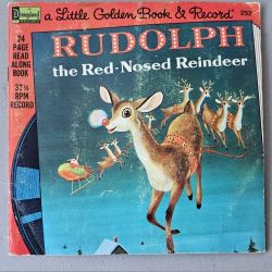Vintage Christmas Records With Book