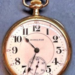 Highly Desirable 1920 Hamilton Watch Co. 16s, 17j Pocket Watch with High Quality Gold-Filled Case