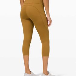 Lululemon Fast and Free Crop II 19" *Non-Reflective Spiced Bronze