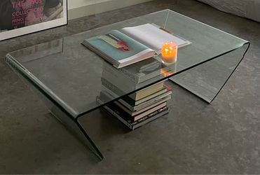 Bent Glass Waterfall Coffee Table