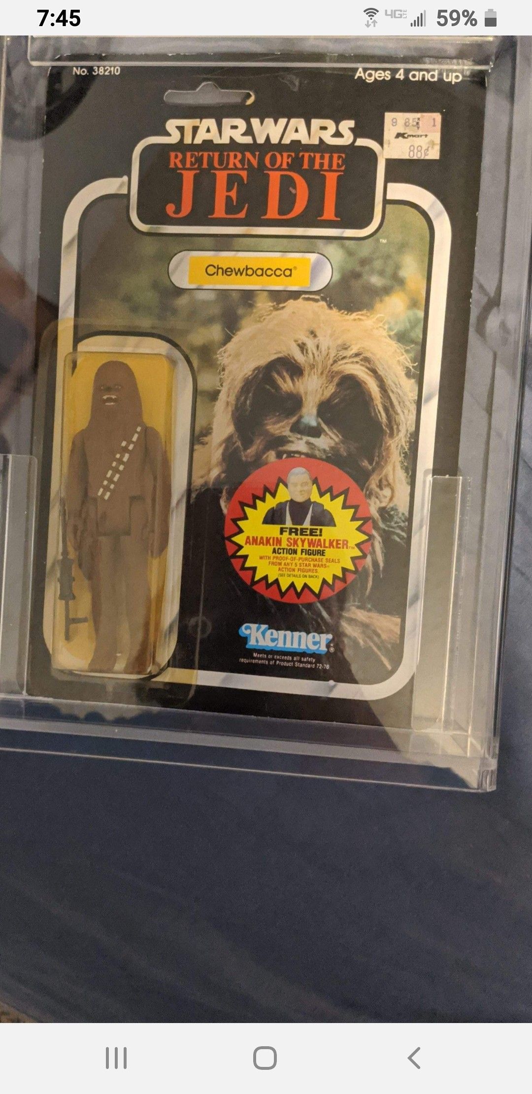 Star wars figure carded