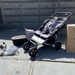 Mountain Buggy Duet V3 Buggy, Silver