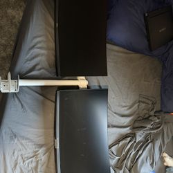 Dual Monitors With Monitor Mount 