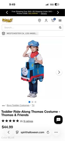 Toddler Thomas the Train Ride-Along Costume