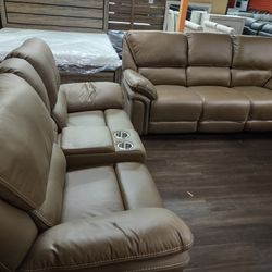 New Recliner Sofa And Loveseat Both 