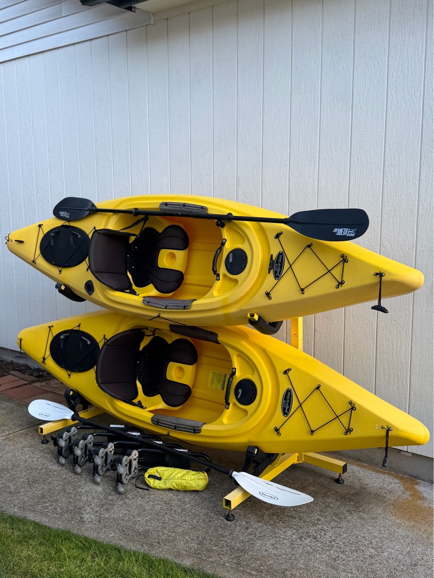 Complete Kayak Set – 2 Kayaks (10.5 FT, 275 LBS) + Accessories – $399