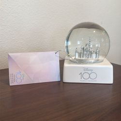 Disney 100 Disneyland Snow Globe OOP