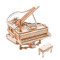 Mechanical Music Box Piano Puzzle