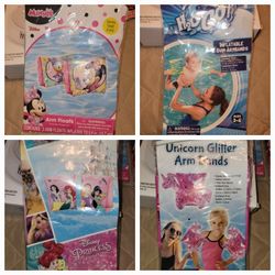 🙂SWIM TUBES AND ARM BANDS. PRICE IS CHOICE. SEE ALL PICTURES.