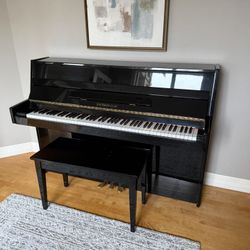 Sherman Clay Upright Piano - Black Lacquer - Good Condition