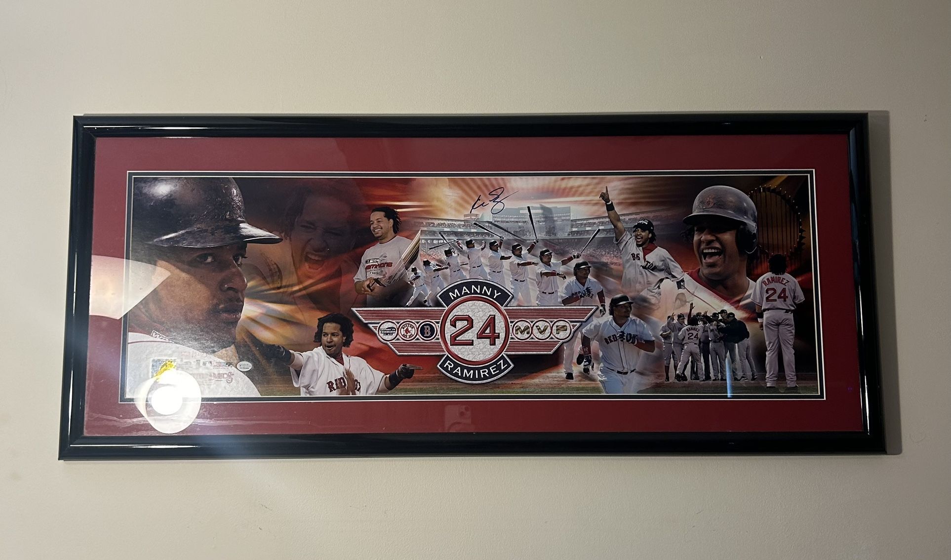 Manny Ramirez Signed Red Sox Panoramic – 2004 WS MVP – Limited Edition #152/240