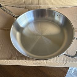 Princess House skillet w lid  12”