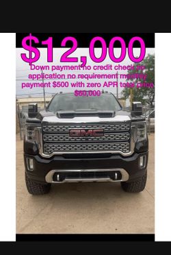 2023 gmc Denali 2500 diesel no credit application no requirement