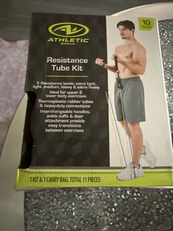 Athletic works resistance tube kit 10 pieces
