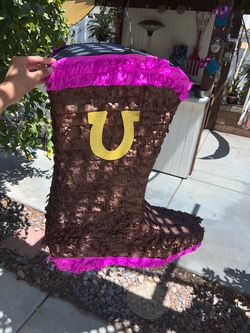 piñata cowboy boot