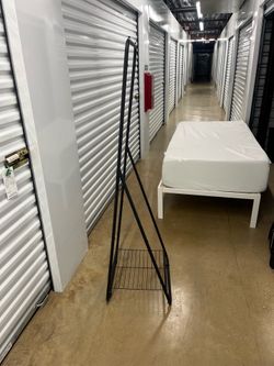 Twin bed and mattress