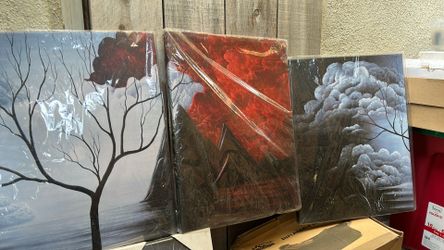 Three-piece canvas picture