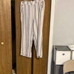 Striped summer pants