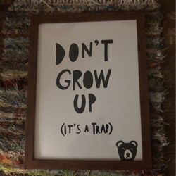 Large Wood Framed Picture