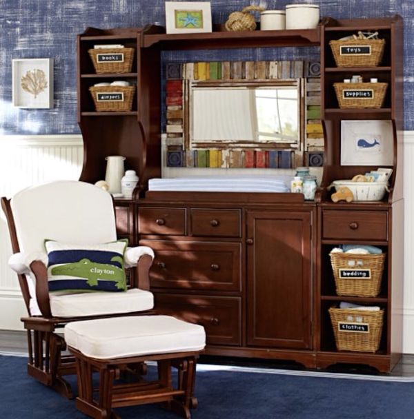 Pottery Barn Kids Madison Changing Table Station Solid Wood