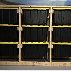 Storage Rack…holds 9 Totes 